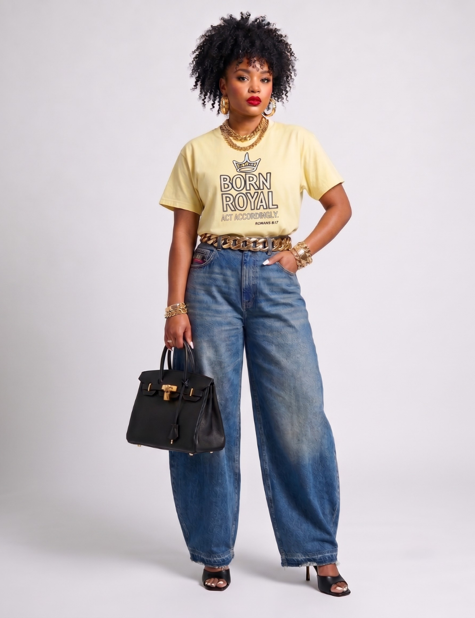 Born Royal Women's Boxy Tee | Christian Streetwear T-Shirt