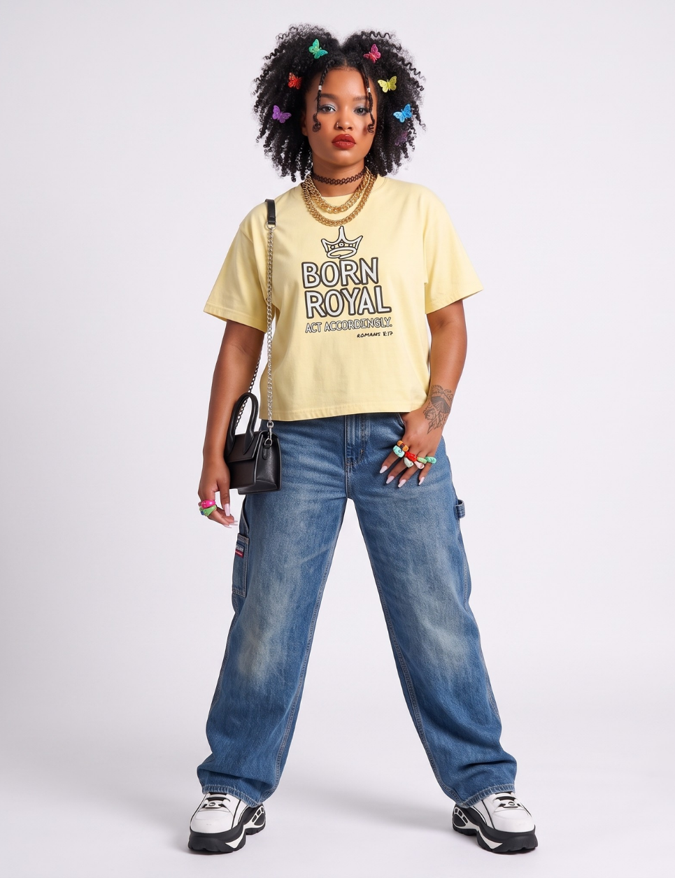 Born Royal Women's Boxy Tee | Christian Streetwear T-Shirt